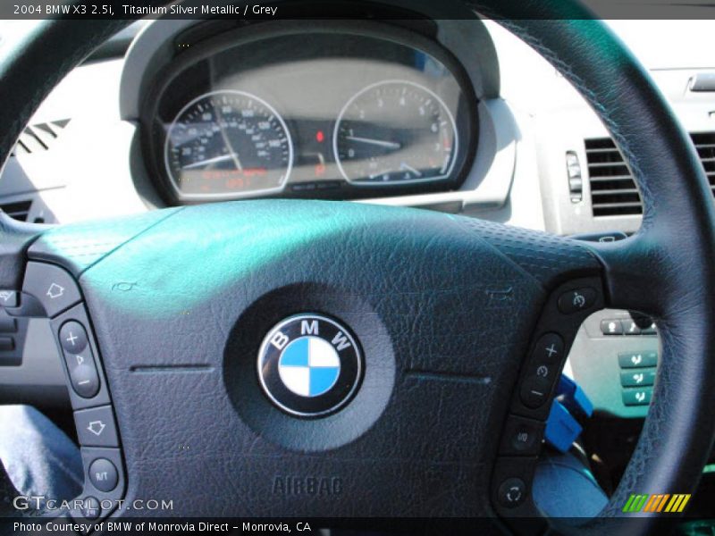 Titanium Silver Metallic / Grey 2004 BMW X3 2.5i
