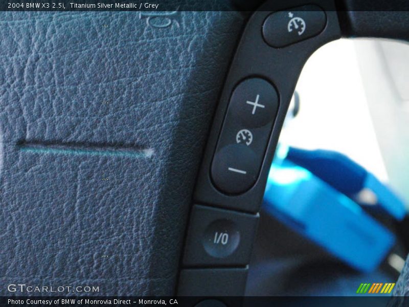 Titanium Silver Metallic / Grey 2004 BMW X3 2.5i