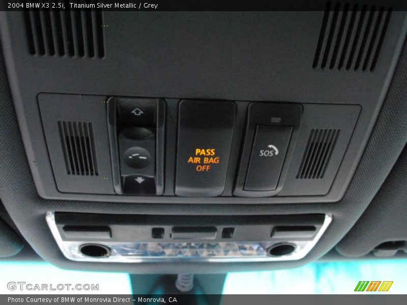 Titanium Silver Metallic / Grey 2004 BMW X3 2.5i