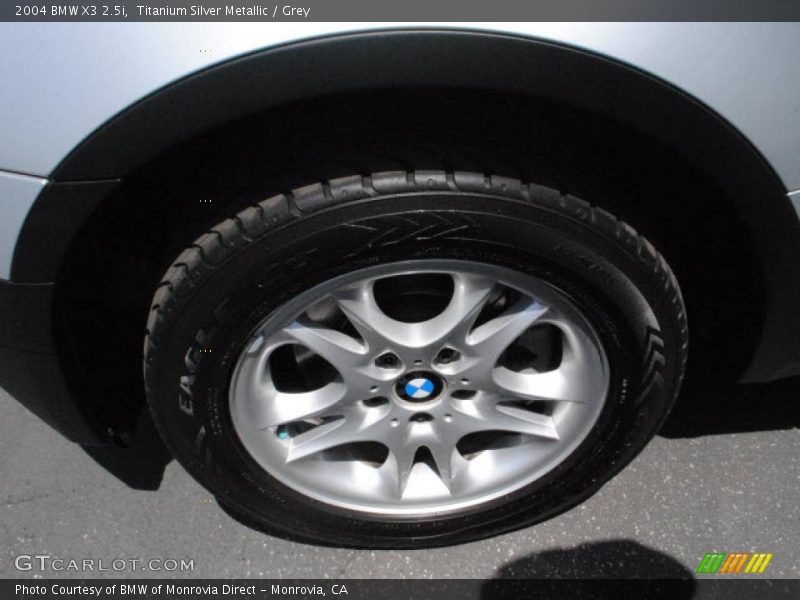 Titanium Silver Metallic / Grey 2004 BMW X3 2.5i