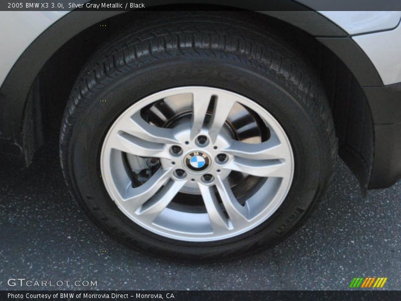 Silver Gray Metallic / Black 2005 BMW X3 3.0i