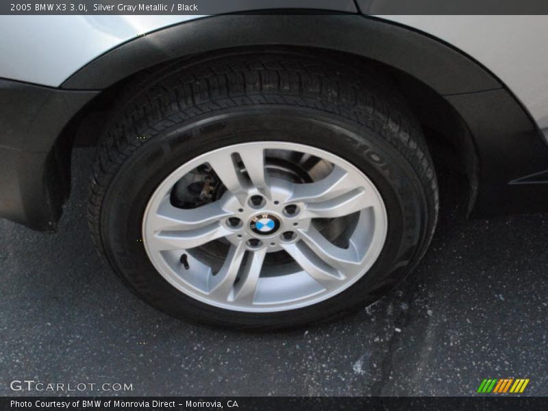 Silver Gray Metallic / Black 2005 BMW X3 3.0i