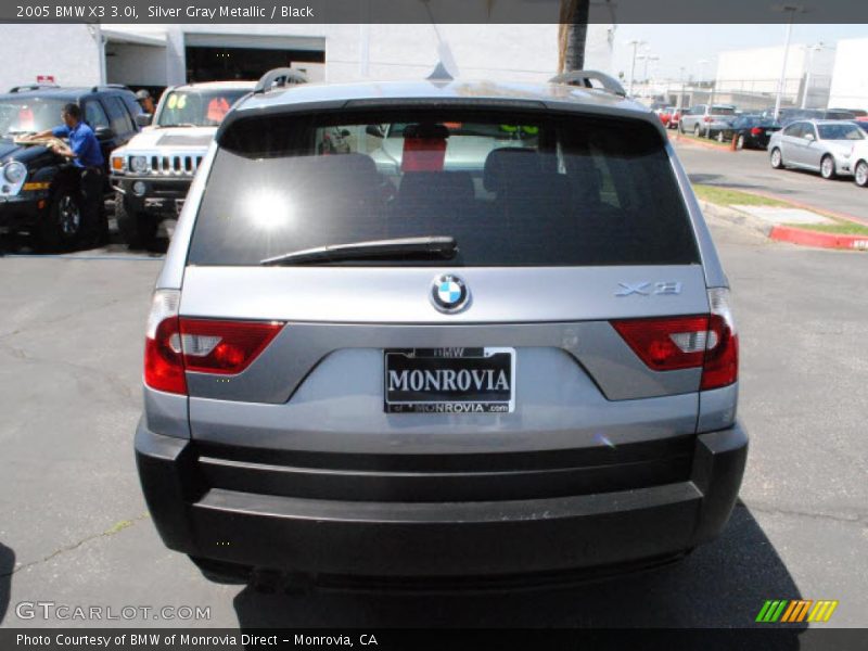 Silver Gray Metallic / Black 2005 BMW X3 3.0i