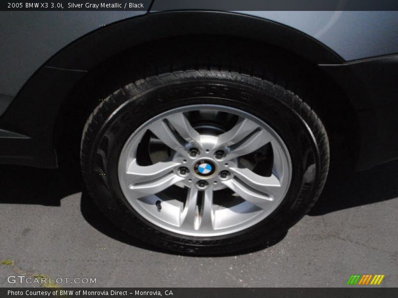 Silver Gray Metallic / Black 2005 BMW X3 3.0i