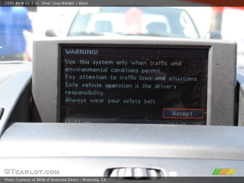 Silver Gray Metallic / Black 2005 BMW X3 3.0i