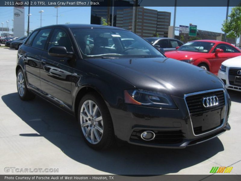 Lava Gray Pearl Effect / Black 2011 Audi A3 2.0 TFSI