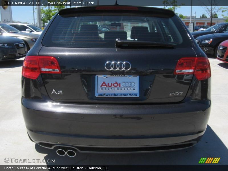 Lava Gray Pearl Effect / Black 2011 Audi A3 2.0 TFSI