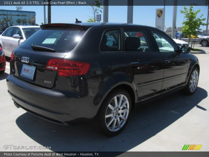 Lava Gray Pearl Effect / Black 2011 Audi A3 2.0 TFSI