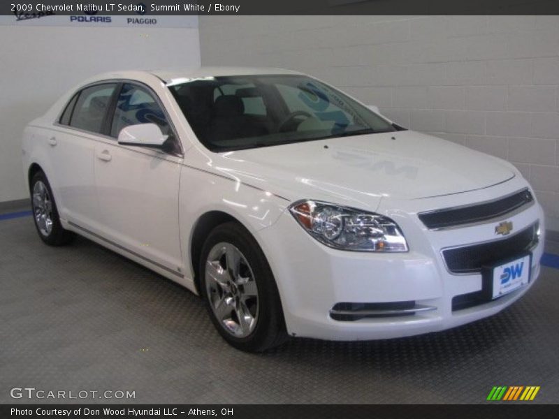 Summit White / Ebony 2009 Chevrolet Malibu LT Sedan