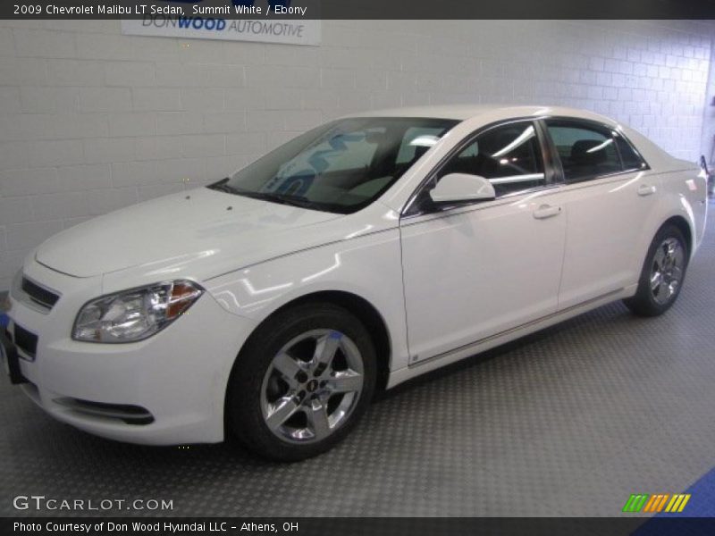 Summit White / Ebony 2009 Chevrolet Malibu LT Sedan