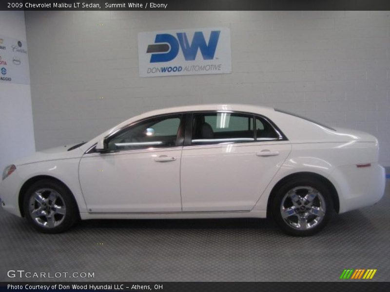 Summit White / Ebony 2009 Chevrolet Malibu LT Sedan