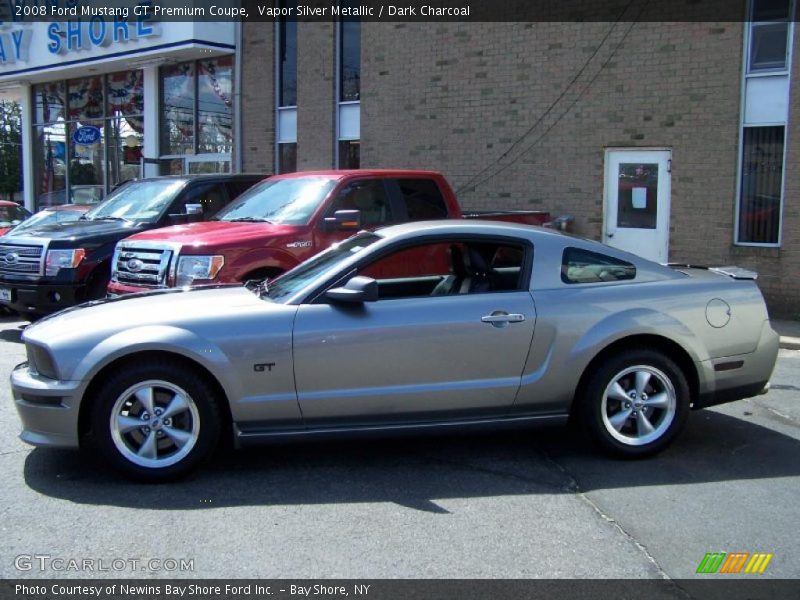 Vapor Silver Metallic / Dark Charcoal 2008 Ford Mustang GT Premium Coupe