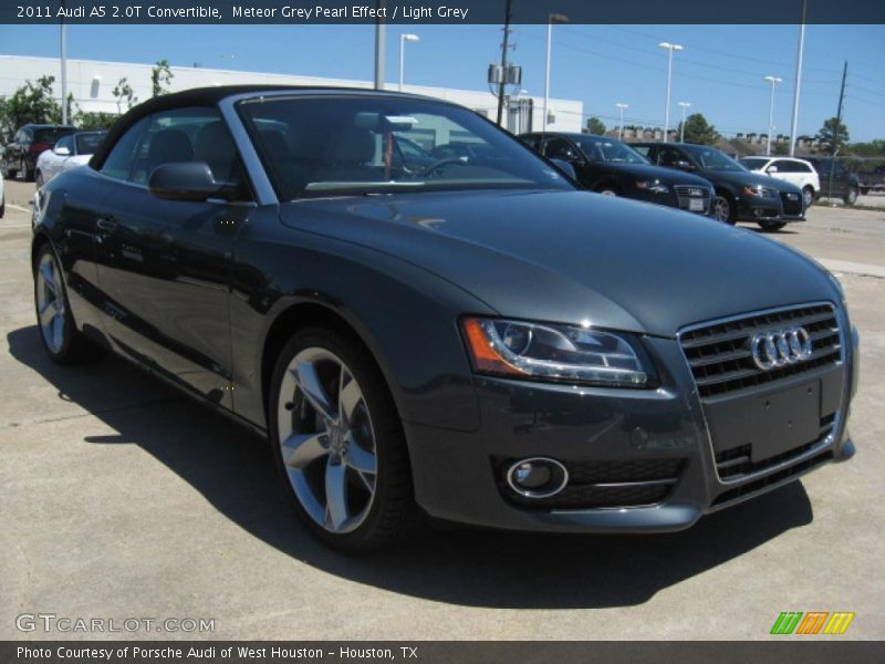 Meteor Grey Pearl Effect / Light Grey 2011 Audi A5 2.0T Convertible