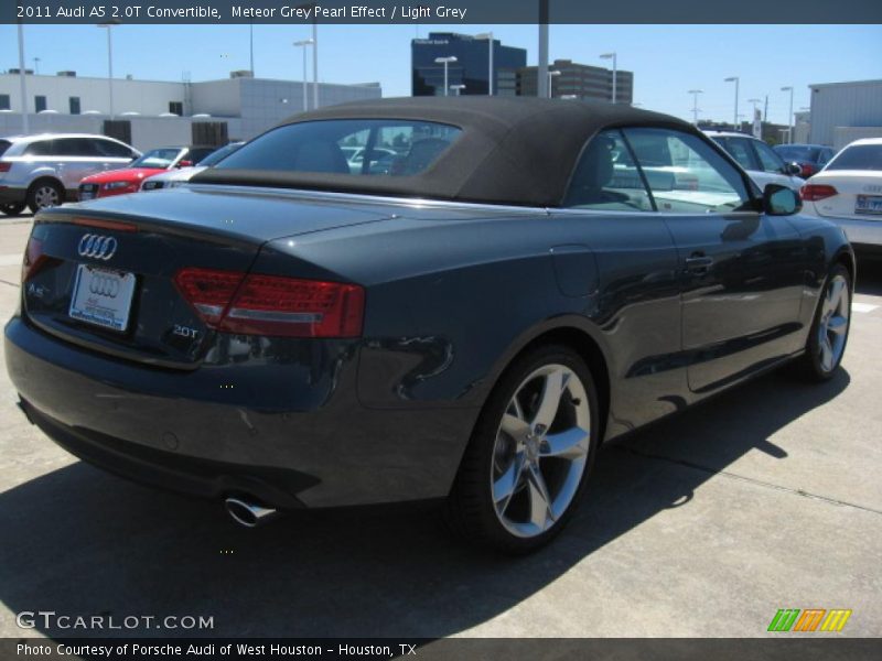 Meteor Grey Pearl Effect / Light Grey 2011 Audi A5 2.0T Convertible