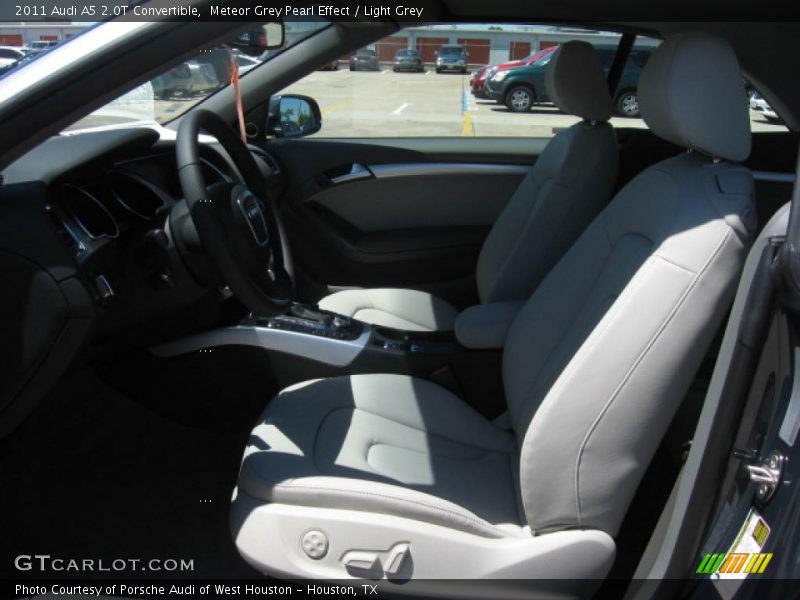 Meteor Grey Pearl Effect / Light Grey 2011 Audi A5 2.0T Convertible