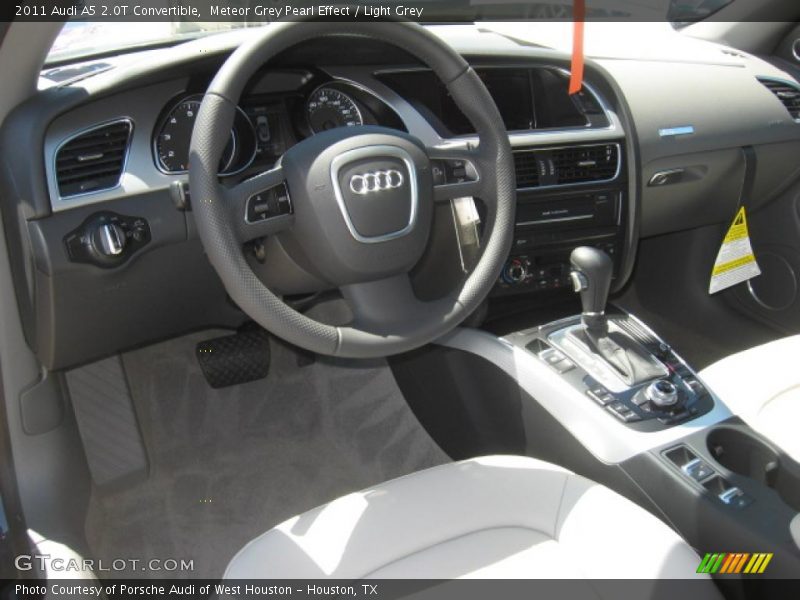 Meteor Grey Pearl Effect / Light Grey 2011 Audi A5 2.0T Convertible