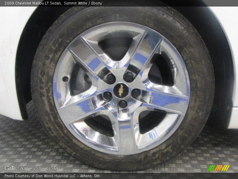 Summit White / Ebony 2009 Chevrolet Malibu LT Sedan