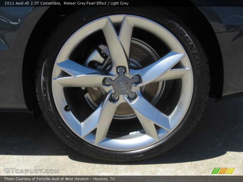 Meteor Grey Pearl Effect / Light Grey 2011 Audi A5 2.0T Convertible