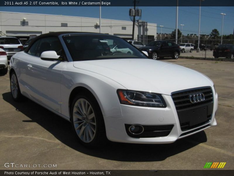 Ibis White / Cardamom Beige 2011 Audi A5 2.0T Convertible
