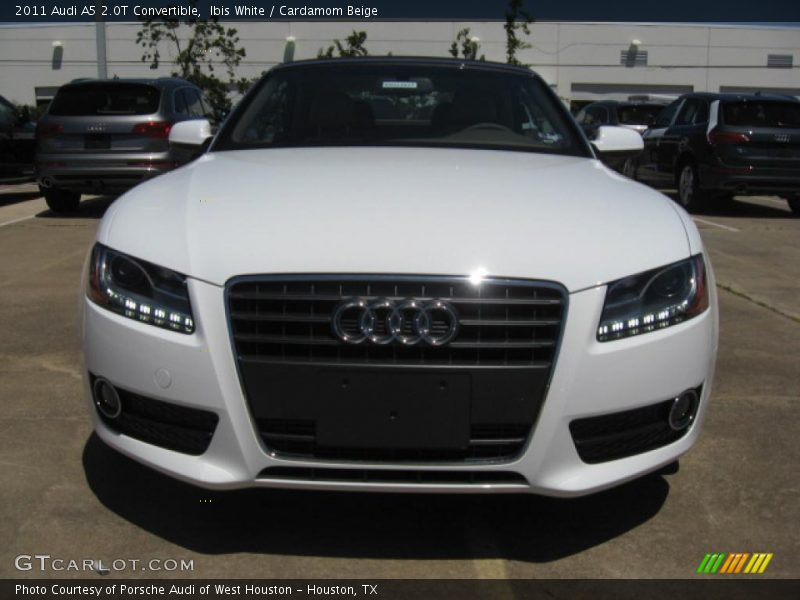 Ibis White / Cardamom Beige 2011 Audi A5 2.0T Convertible