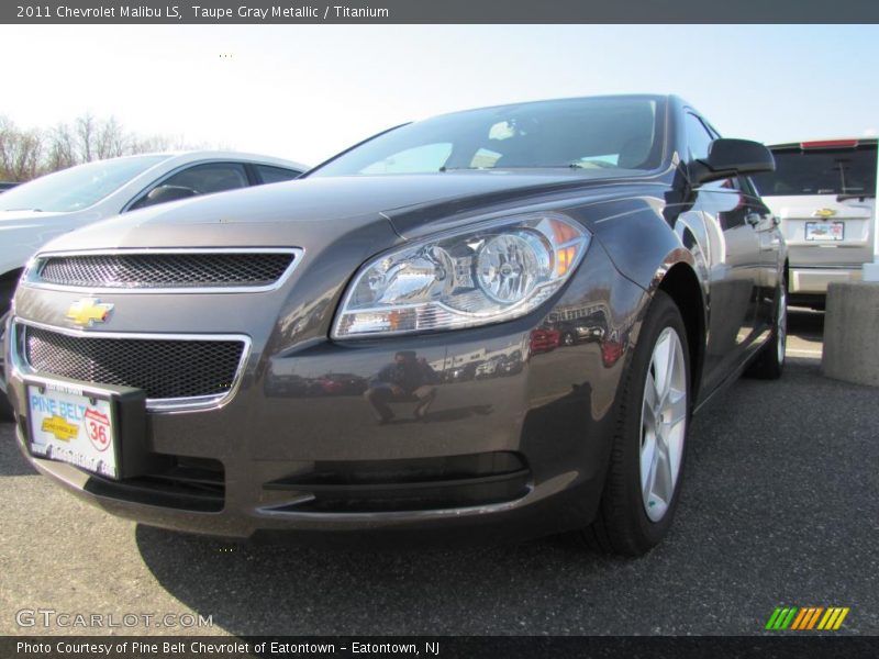 Taupe Gray Metallic / Titanium 2011 Chevrolet Malibu LS