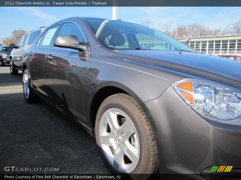 Taupe Gray Metallic / Titanium 2011 Chevrolet Malibu LS