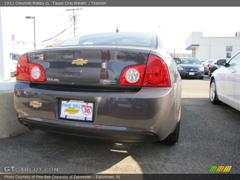 Taupe Gray Metallic / Titanium 2011 Chevrolet Malibu LS