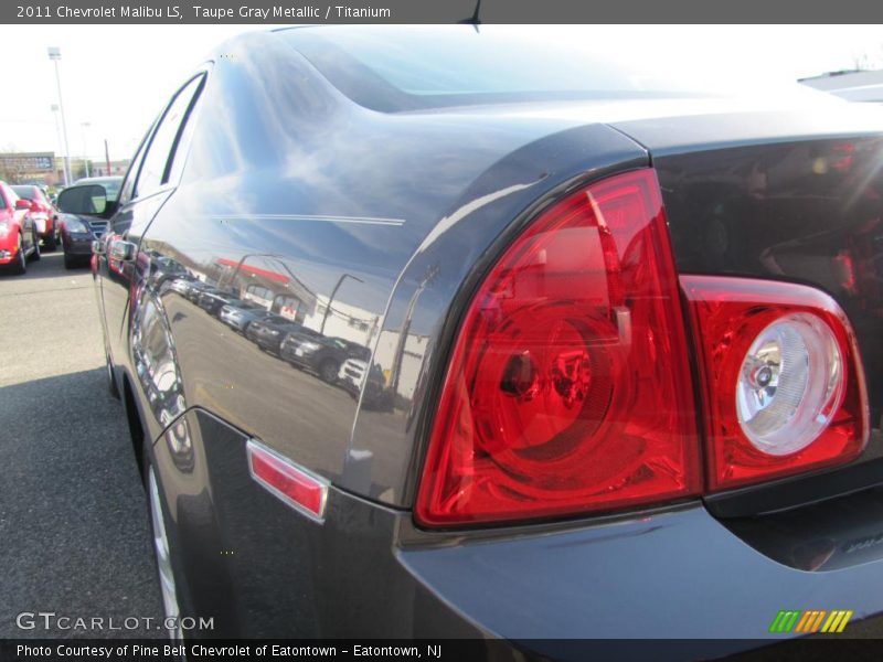 Taupe Gray Metallic / Titanium 2011 Chevrolet Malibu LS