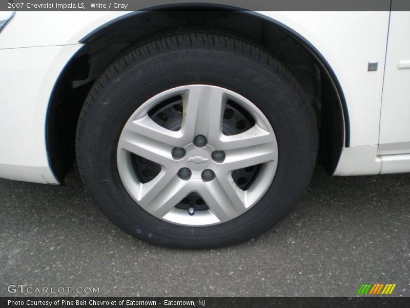 White / Gray 2007 Chevrolet Impala LS