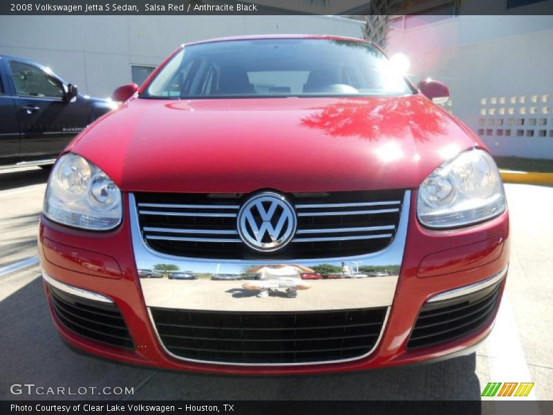 Salsa Red / Anthracite Black 2008 Volkswagen Jetta S Sedan
