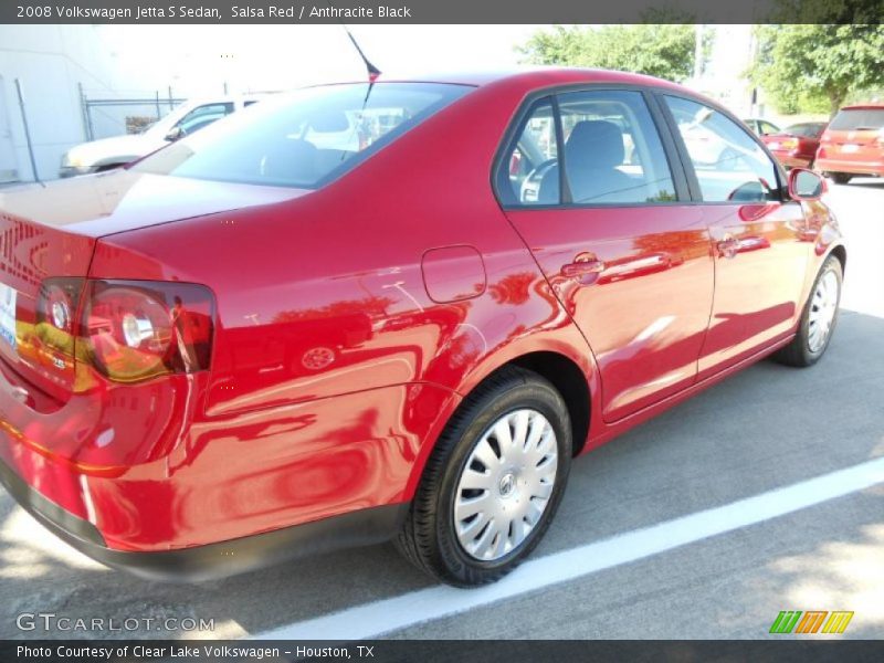 Salsa Red / Anthracite Black 2008 Volkswagen Jetta S Sedan