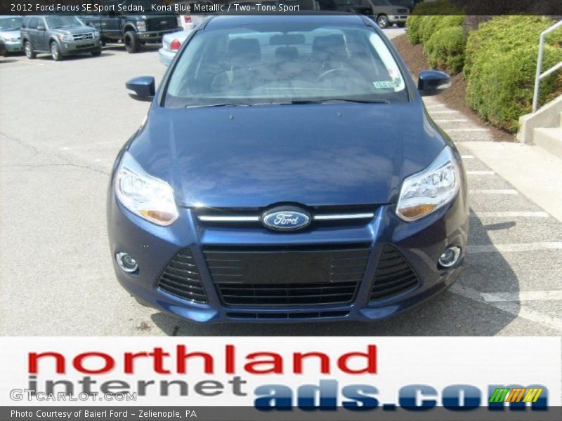 Kona Blue Metallic / Two-Tone Sport 2012 Ford Focus SE Sport Sedan