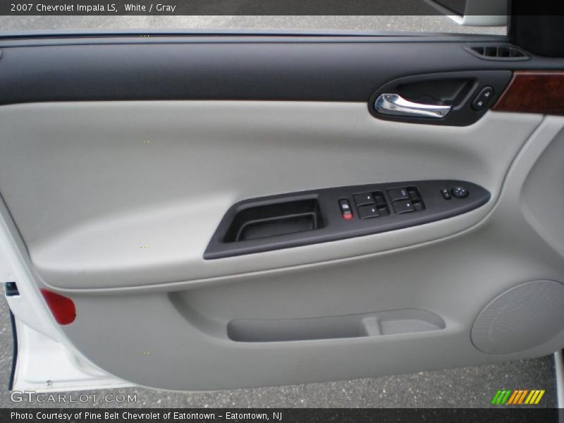 White / Gray 2007 Chevrolet Impala LS