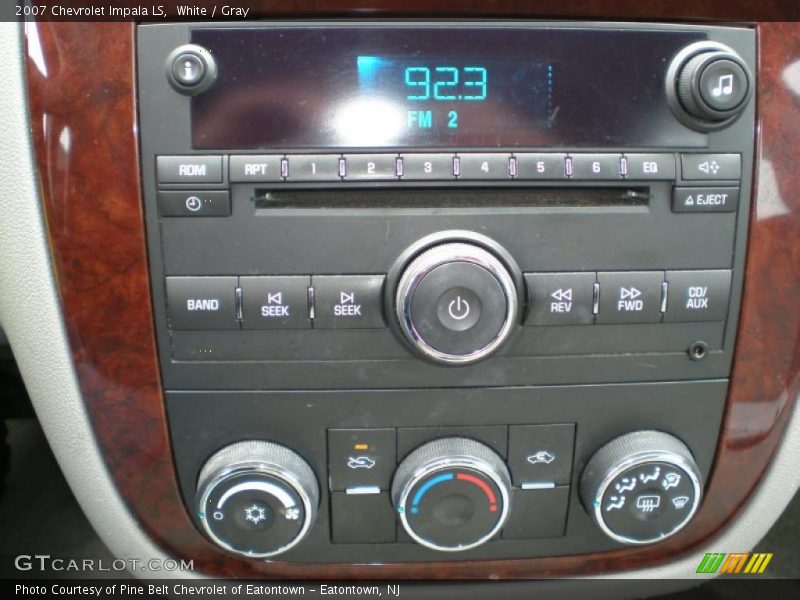 White / Gray 2007 Chevrolet Impala LS