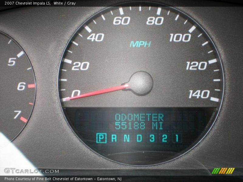 White / Gray 2007 Chevrolet Impala LS