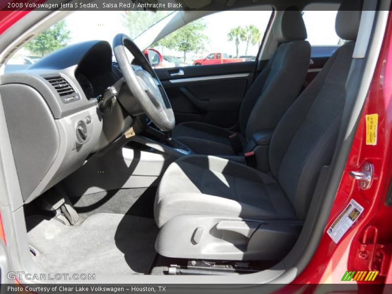Salsa Red / Anthracite Black 2008 Volkswagen Jetta S Sedan
