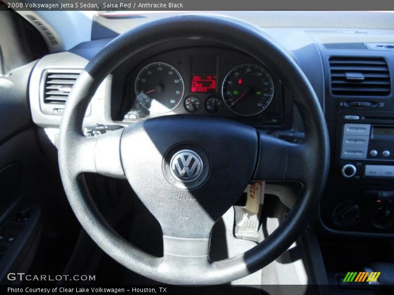 Salsa Red / Anthracite Black 2008 Volkswagen Jetta S Sedan