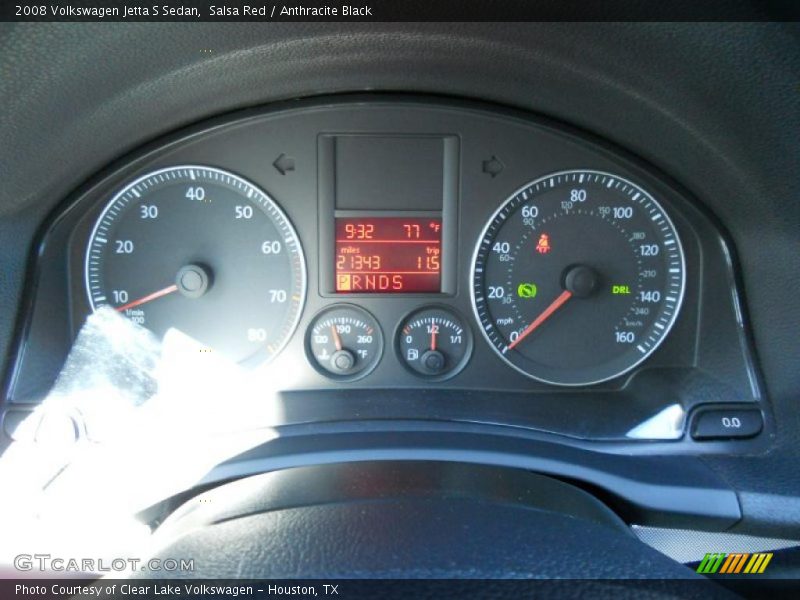 Salsa Red / Anthracite Black 2008 Volkswagen Jetta S Sedan