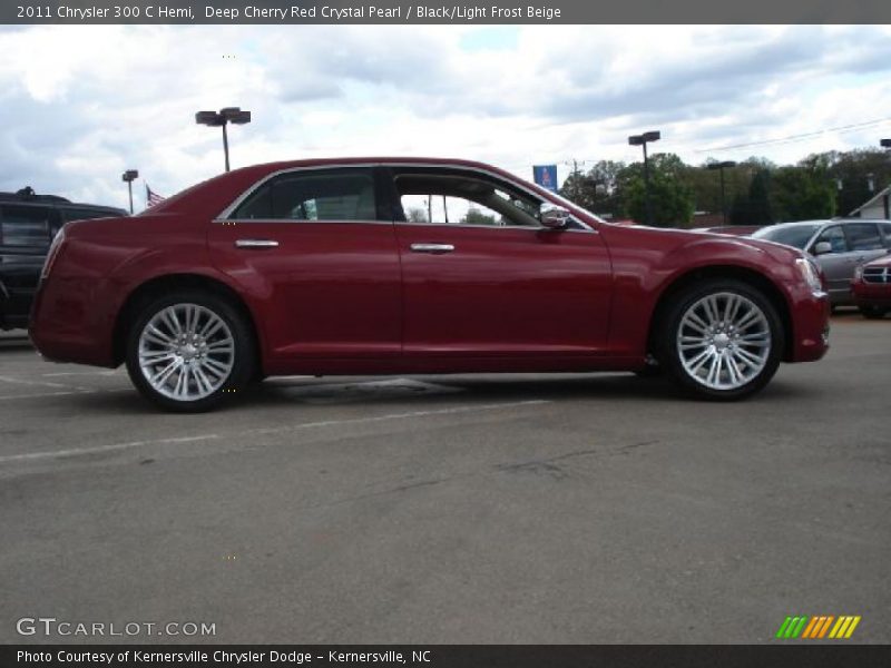 Deep Cherry Red Crystal Pearl / Black/Light Frost Beige 2011 Chrysler 300 C Hemi