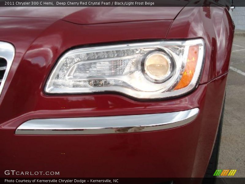 Deep Cherry Red Crystal Pearl / Black/Light Frost Beige 2011 Chrysler 300 C Hemi