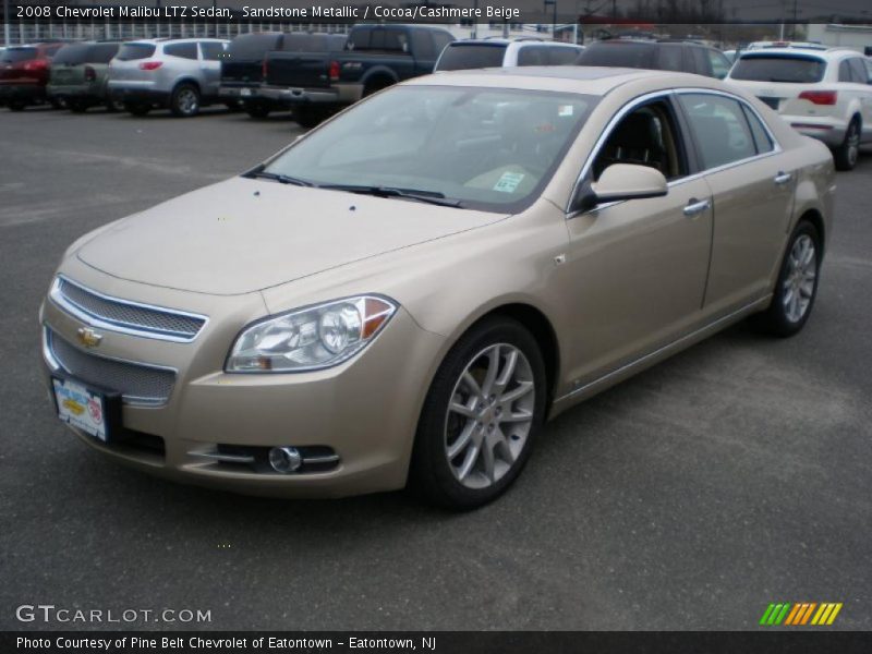 Sandstone Metallic / Cocoa/Cashmere Beige 2008 Chevrolet Malibu LTZ Sedan