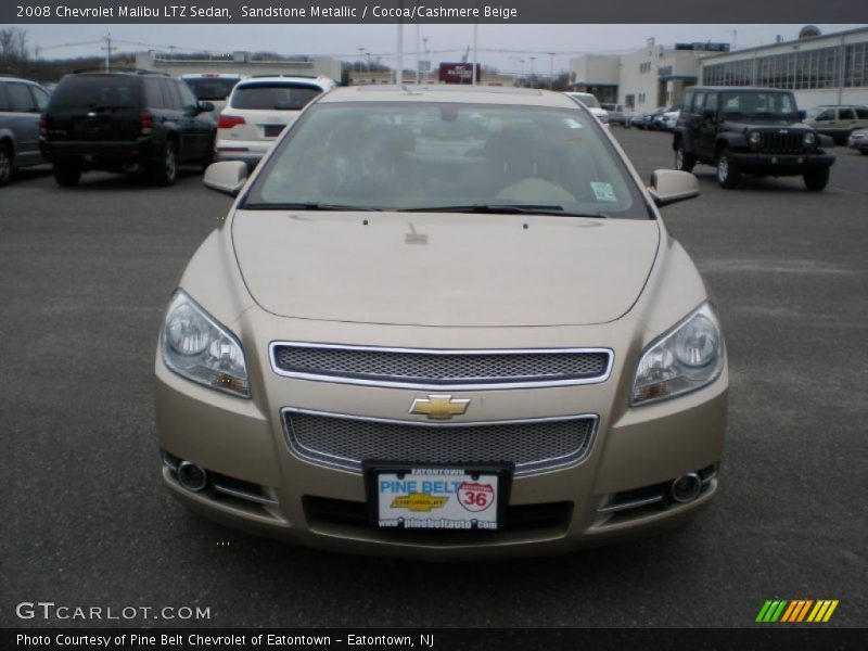 Sandstone Metallic / Cocoa/Cashmere Beige 2008 Chevrolet Malibu LTZ Sedan