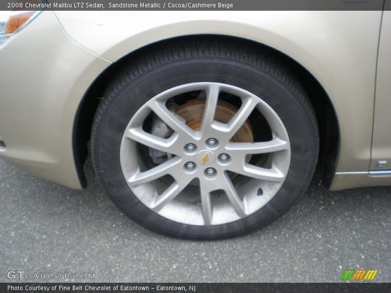 Sandstone Metallic / Cocoa/Cashmere Beige 2008 Chevrolet Malibu LTZ Sedan