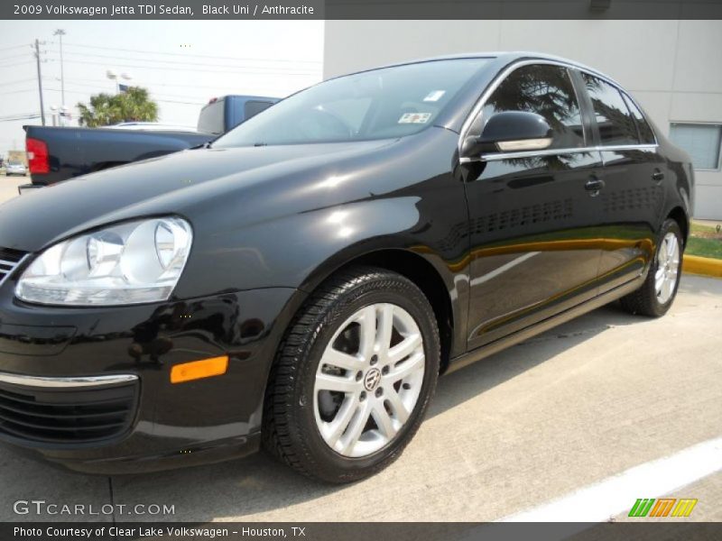 Black Uni / Anthracite 2009 Volkswagen Jetta TDI Sedan
