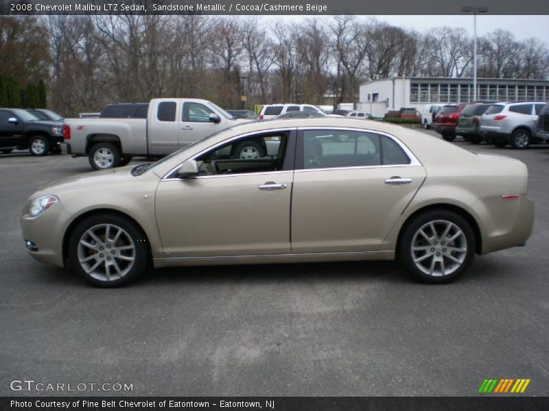 Sandstone Metallic / Cocoa/Cashmere Beige 2008 Chevrolet Malibu LTZ Sedan