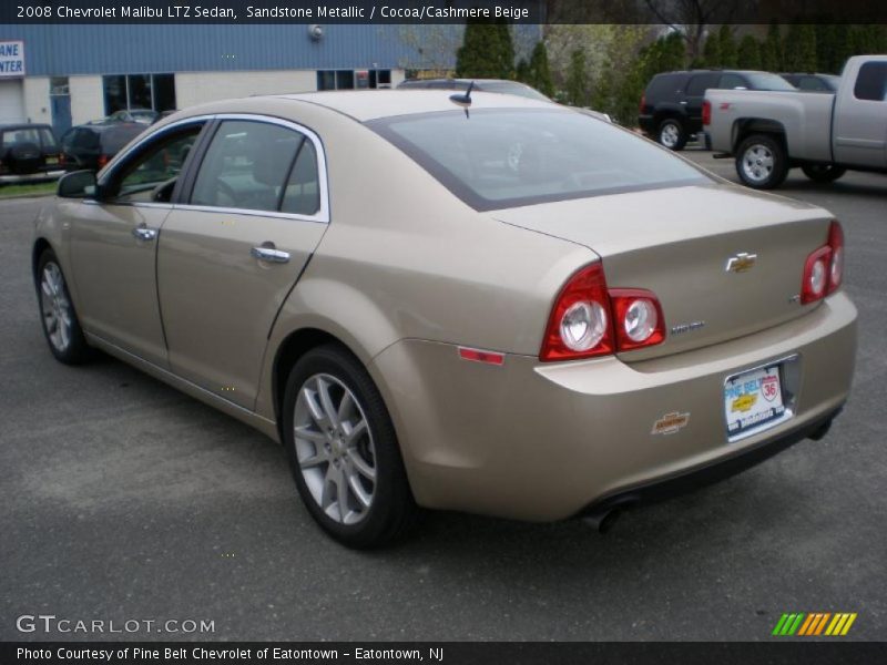 Sandstone Metallic / Cocoa/Cashmere Beige 2008 Chevrolet Malibu LTZ Sedan