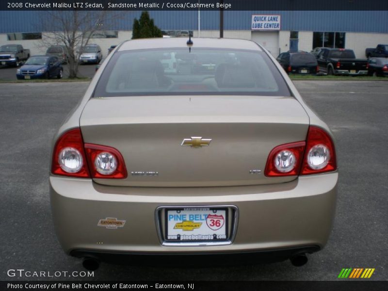 Sandstone Metallic / Cocoa/Cashmere Beige 2008 Chevrolet Malibu LTZ Sedan