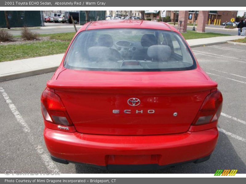 Absolutely Red / Warm Gray 2001 Toyota ECHO Sedan