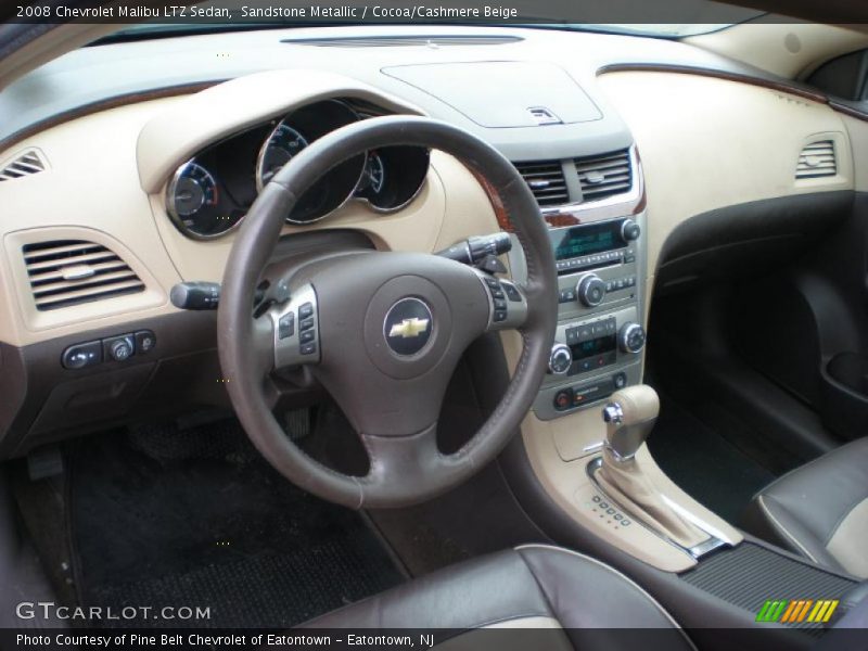 Sandstone Metallic / Cocoa/Cashmere Beige 2008 Chevrolet Malibu LTZ Sedan