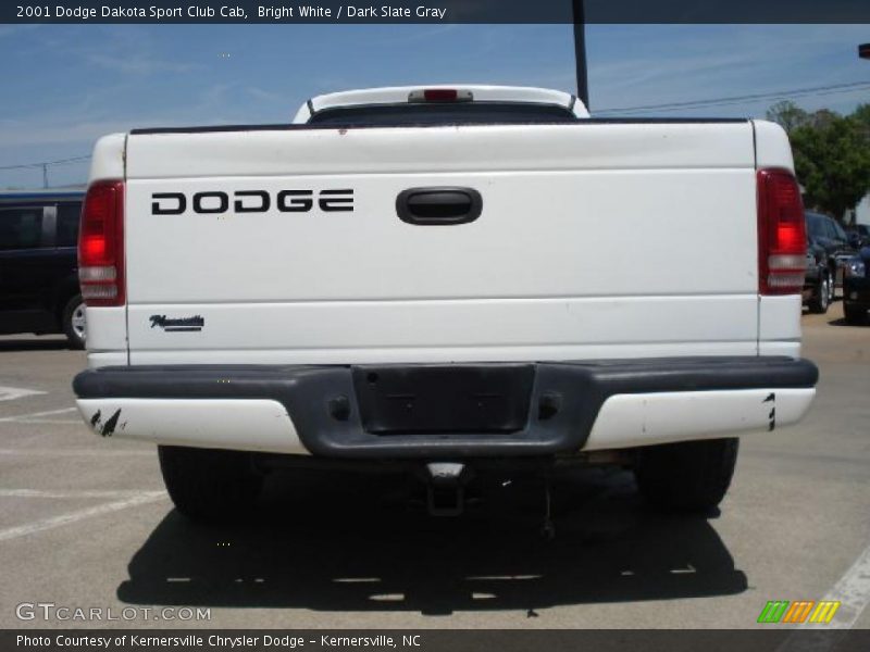 Bright White / Dark Slate Gray 2001 Dodge Dakota Sport Club Cab